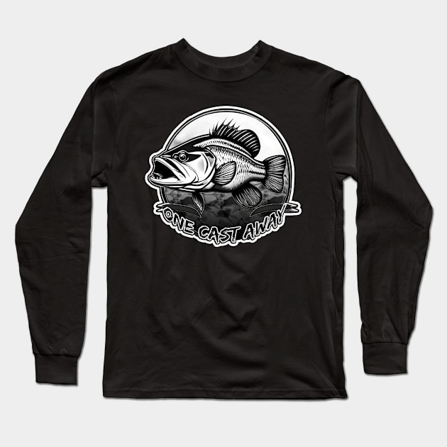 One Cast Away Long Sleeve T-Shirt by DNT Designs